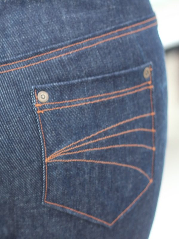 2nd cycling jeans - back pocket detail