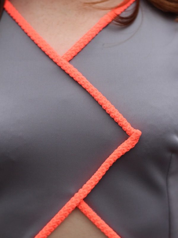 Triple Triangle dress - binding detail