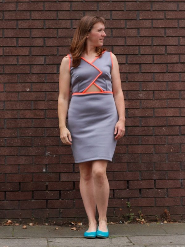 Triple Triangle dress - looking sideways