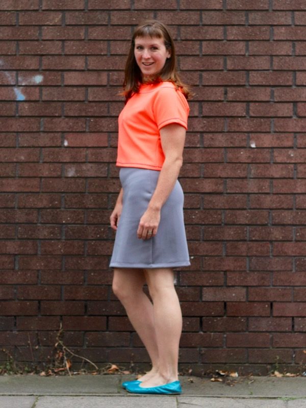 neon crop over dress - side