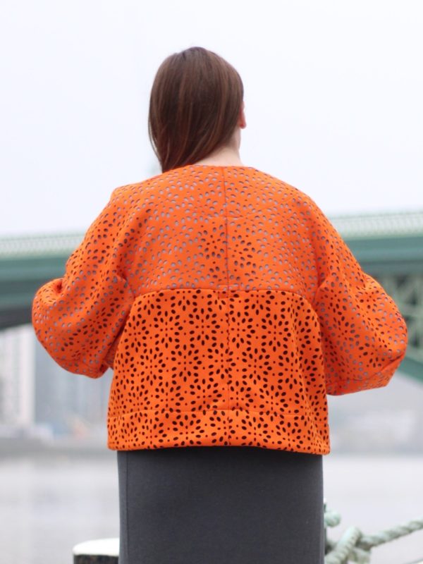 sewdots jacket - back view