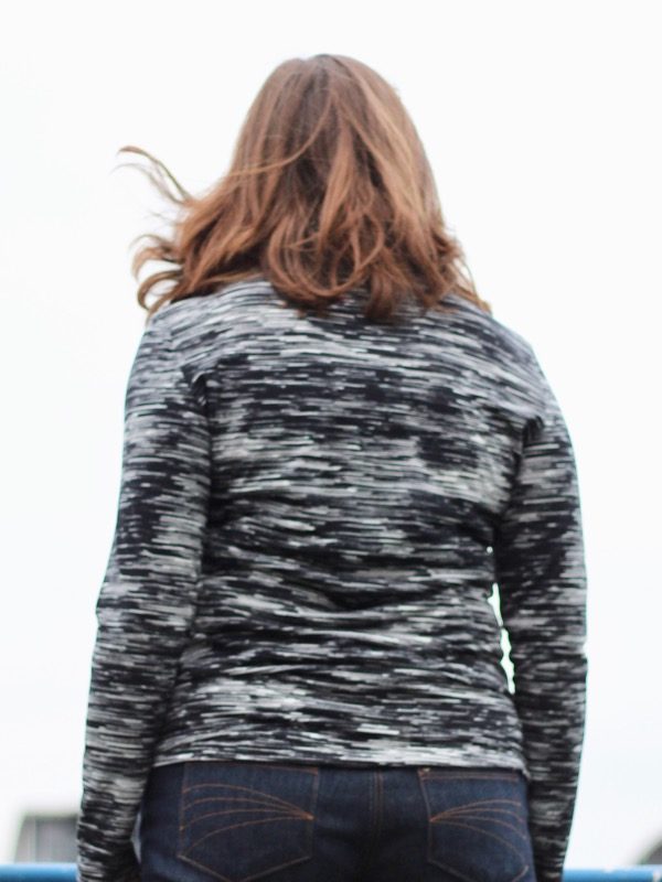 Monochrome turtleneck - back view