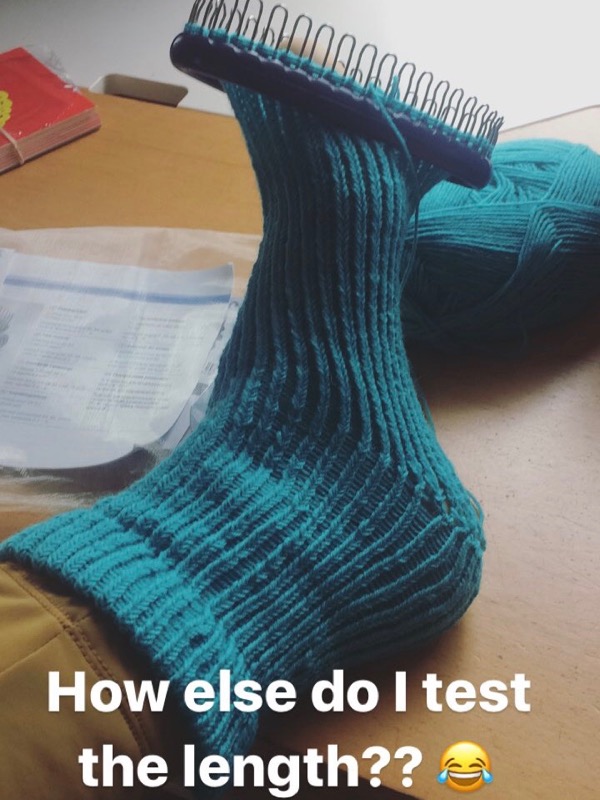 sock loom heel