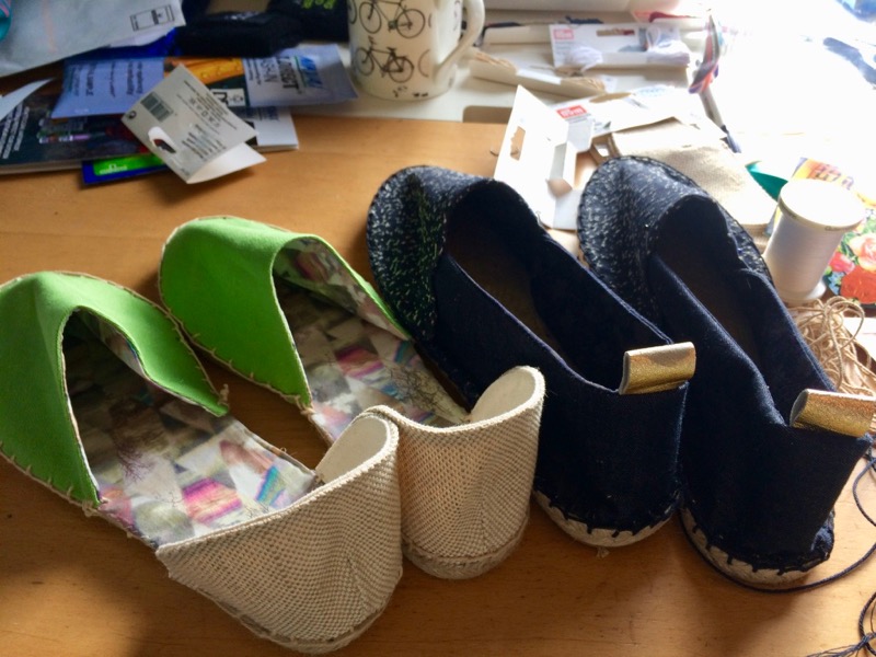 We made espadrilles! FehrTrade