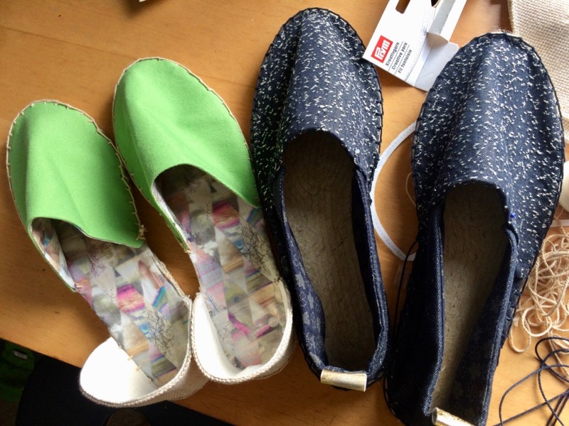 Finished espadrilles – top view – FehrTrade