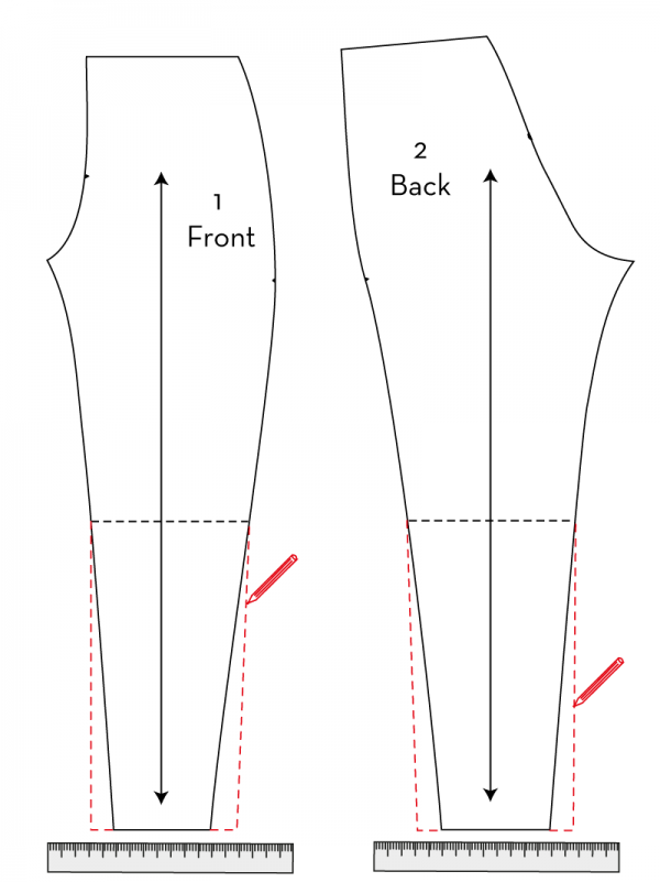 How to widen the Yoga Bottoms’ legs – FehrTrade