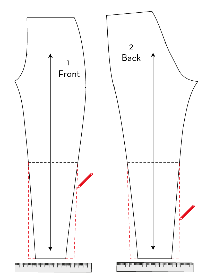 How to widen the Yoga Bottoms' legs – FehrTrade