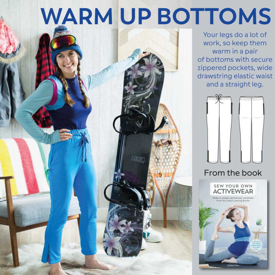 The “Sew Your Own Activewear” Warm Up Bottoms – FehrTrade