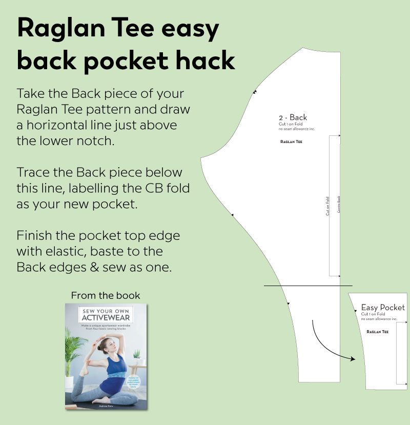 Raglan Tee Easy Pocket tutorial