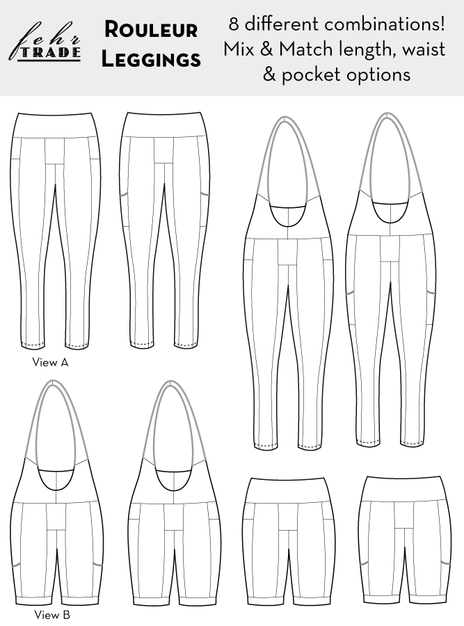 Steeplechase Leggings PDF sewing pattern – Fehr Trade