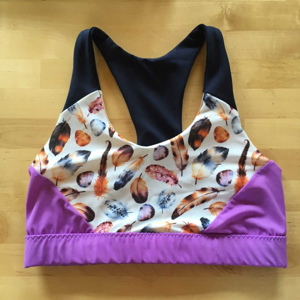 Sewing a sports bra with power mesh lining - The Last Stitch