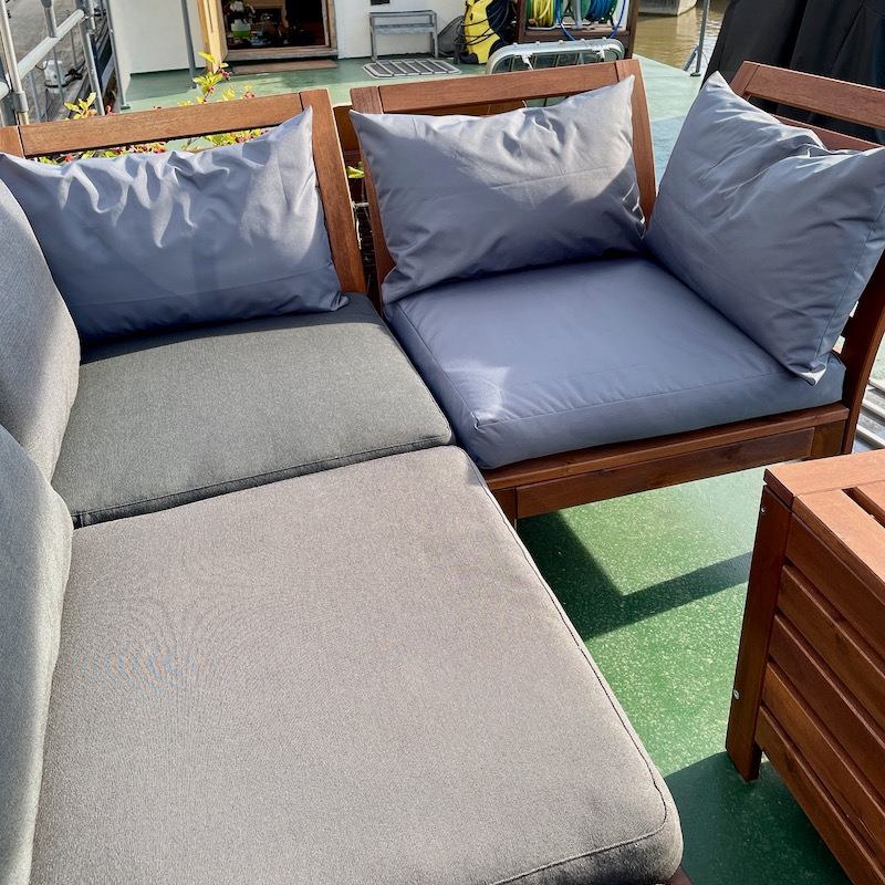 Sewing couch clearance cushions