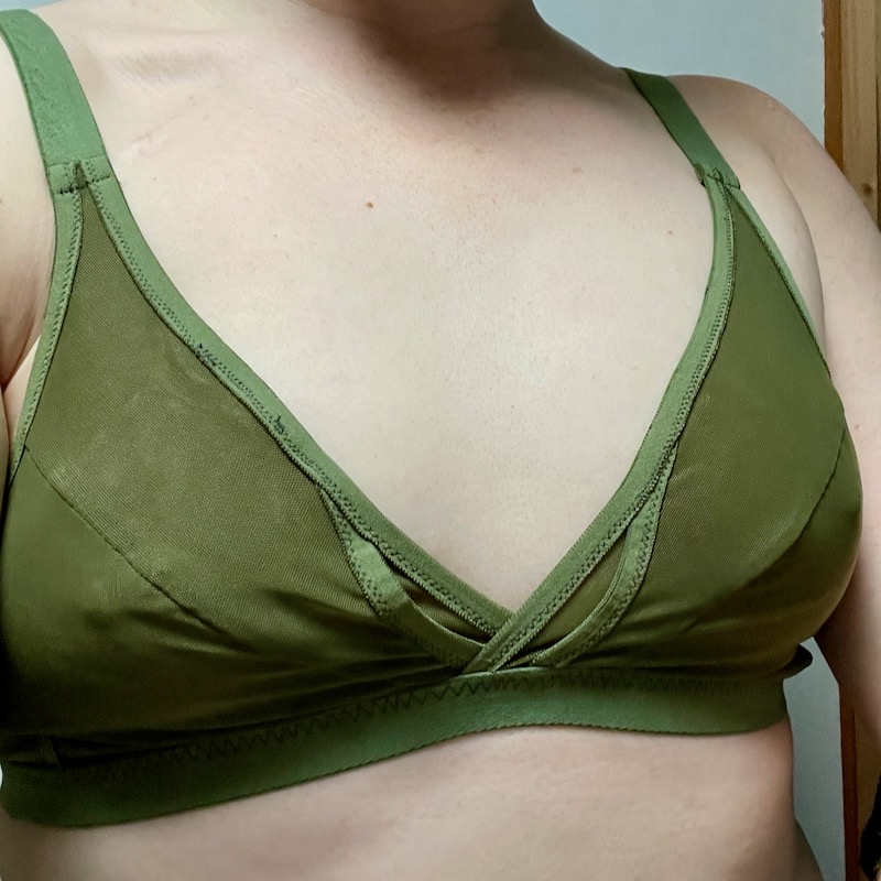 Kindly Bra Women's Size 40DD Sage Mint Forest Green Foliage Leaves Pattern  - Swedemom